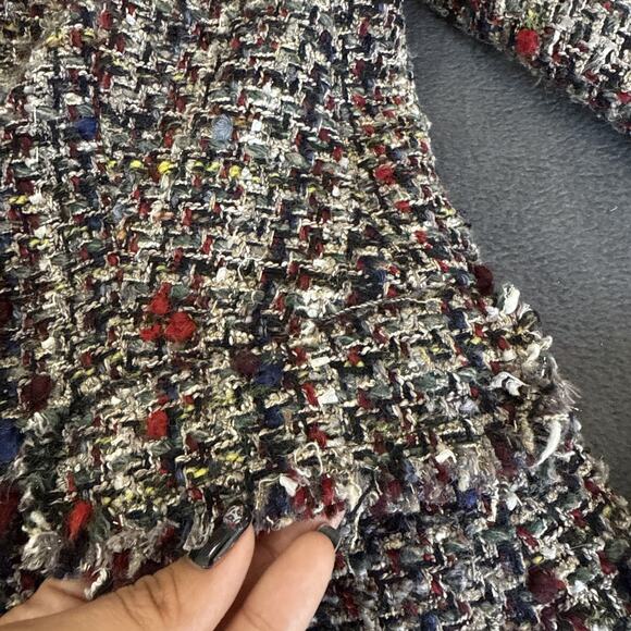 Desigual Tweed Chaw Blazer Drava Multicolor Women’s Size 40 (6) - Picture 8 of 13